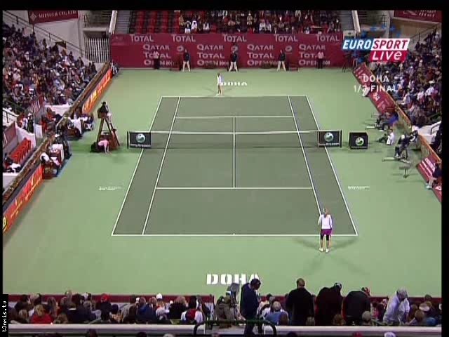 WTA Doha 2008 SF A Radwanska vs M Sharapova POL mp4 preview 0