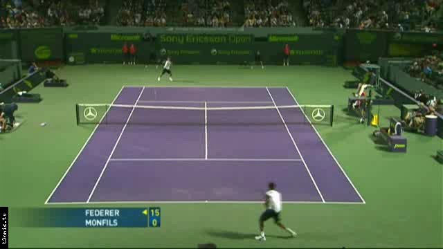 Miami 2008 Federer vs Monfils ENG mp4 preview 0